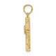 14K Polished Infinity Circles Cross Charm K8398