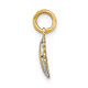 14K w/Rhodium D/C Mini Sunflower Charm K9525