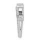 14k White Gold 1/10ct. Diamond Double Cross Chain Slide PM4060-009-WA