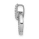 14k White Gold 1/4ct. Diamond Double Circle Dangle Pendant PM4727-025-WA