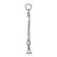 14k White Gold 3-D Stethoscope Pendant K9569W