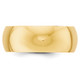 10k Yellow Gold 8mm Half Round Wedding Band Size 7.5 1HR080-7.5