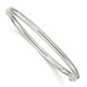 Sterling Silver Polished 3mm Hinged Baby Bangle QB1282