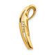 14k 1/2ct. Diamond Fancy Curves Chain Slide PM4248-038-YA