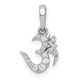 14k White Gold 1/10ct. Diamond Om Symbol Pendant PM4093-010-WA