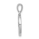 14k White Gold Diamond Bone Pendant PM4129-011-WA