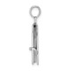 De-Ani Sterling Silver Rhodium-Plated Moveable 3D Spanish Santa Biblia Pendant QC10417