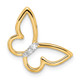 14k Polished Butterfly Diamond Chain Slide PM8521-005-YA