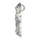 Sterling Silver Antiqued Eagle Head Pendant QC4083