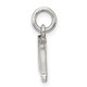 Sterling Silver Rhodium-plated Dad Charm QC7513