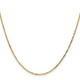 14K 16 inch 1.4mm Diamond-cut Round Open Link Cable with Lobster Clasp Chain PEN203-16
