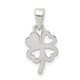 Sterling Silver Polished Clover Pendant QC9550