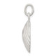 Sterling Silver Satin Finish Diamond Cut Shell QC4926