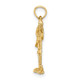 10K 3-D Flamingo w/ Head Up Charm 10K6612