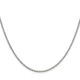 Sterling Silver Rhodium-plated 1.7mm Diamond-cut Rope Chain QDC025R-24