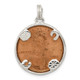 Sterling Silver Rhodium-plated Penny Charm QC4732