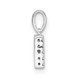14K  White Gold Diamond Letter B Initial with Bail Pendant PM9797B-009-WA