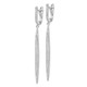 Sterling Shimmer Sterling Silver Rhodium-plated 208 Stone CZ Dangle Hinged Post Bar Earrings QE15444
