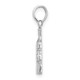 De-Ani Sterling Silver Rhodium-Plated Polished Wine Bottle Pendant QC10459