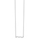 Cheryl M Sterling Silver Rhodium-plated Emerald-cut CZ Bar 18 Inch Necklace QCM1419-18
