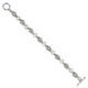 Sterling Silver Antiqued Fancy Link Bracelet QG1607-7.5