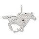 Sterling Silver Race Horse Charm QC105