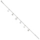 Sterling Silver Polished Ocean Theme 9in Plus 1in Ext. Anklet QG2784-9