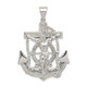 Sterling Silver Polished Mariner Crucifix Pendant QC8360
