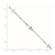 Sterling Silver Polished Dragonfly 8in Plus 1in ext. Anklet QG3153-9