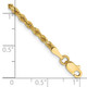 14K 10 inch 2.25mm Diamond-cut Rope with Lobster Clasp Anklet 018L-10