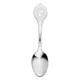 Sterling Silver Rhodium-plated Boy Polished Front/Satin Back Spoon QM341/27