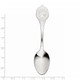 Sterling Silver Rhodium-plated Boy Polished Front/Satin Back Spoon QM341/27