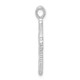 Sterling Silver Rhodium-plated Filigree Textured Cross Pendant QC9688