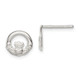 Sterling Silver Polished Claddagh Post Earrings QE6942