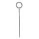 SS Rh-plt Engraveable Heart Polished Front/Satin Back Disc Charm QM394/18