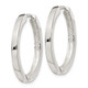 Sterling Silver 2.5x25mm Hinged Hoop Earrings QE11545