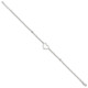Sterling Silver 9in Plus 1 in ext Heart Anklet QG1351-10