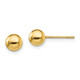 Sterling Silver Gold-Tone Polished 6mm Ball Post Earrings QE13332