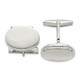 Sterling Silver Oval Locket Cufflinks QQ547