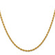 14K 28 inch 2.75mm Diamond-cut Rope with Lobster Clasp Chain 021L-28