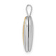 Sterling Silver Gold-tone Polished & Satin 16mm Heart Locket QLS885