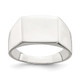 Sterling Silver 9x11mm Solid Back Signet Ring QR2421-8