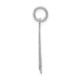 Sterling Silver/Rhodium-plated Satin Number 54 Charm QPM54