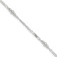 Sterling Silver Polished Bead Plus 1in ext. Anklet QG3143-9