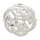 Sterling Silver Satin Finish Diamond Cut Celtic Knot Pin QP389