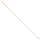 Sterling Silver Rose-tone White Created Opal 9in Plus 2 in ext. Anklet QG5768-9
