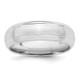 Sterling Silver Rhodium-plated 6mm Brushed Fancy Band Size 8.5 QWB105BRH-8.5