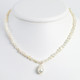 Sterling Silver FW Cultured Pearl Drop 18in Necklace QH2464-18