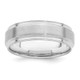 Sterling Silver Rhodium-plated 6mm Brushed Fancy Band Size 11.5 QWB109BRH-11.5