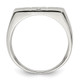 Sterling Silver Solid Dad Ring QR1245-10